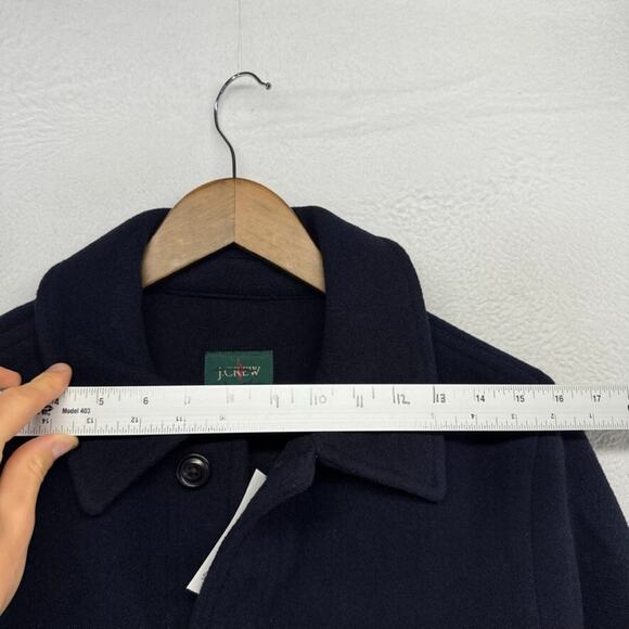 J Crew Jacket Men's XS Blue Navy Cruiser Mackinaw Double Faced Wool Buttons NEW - Picture 8 of 13